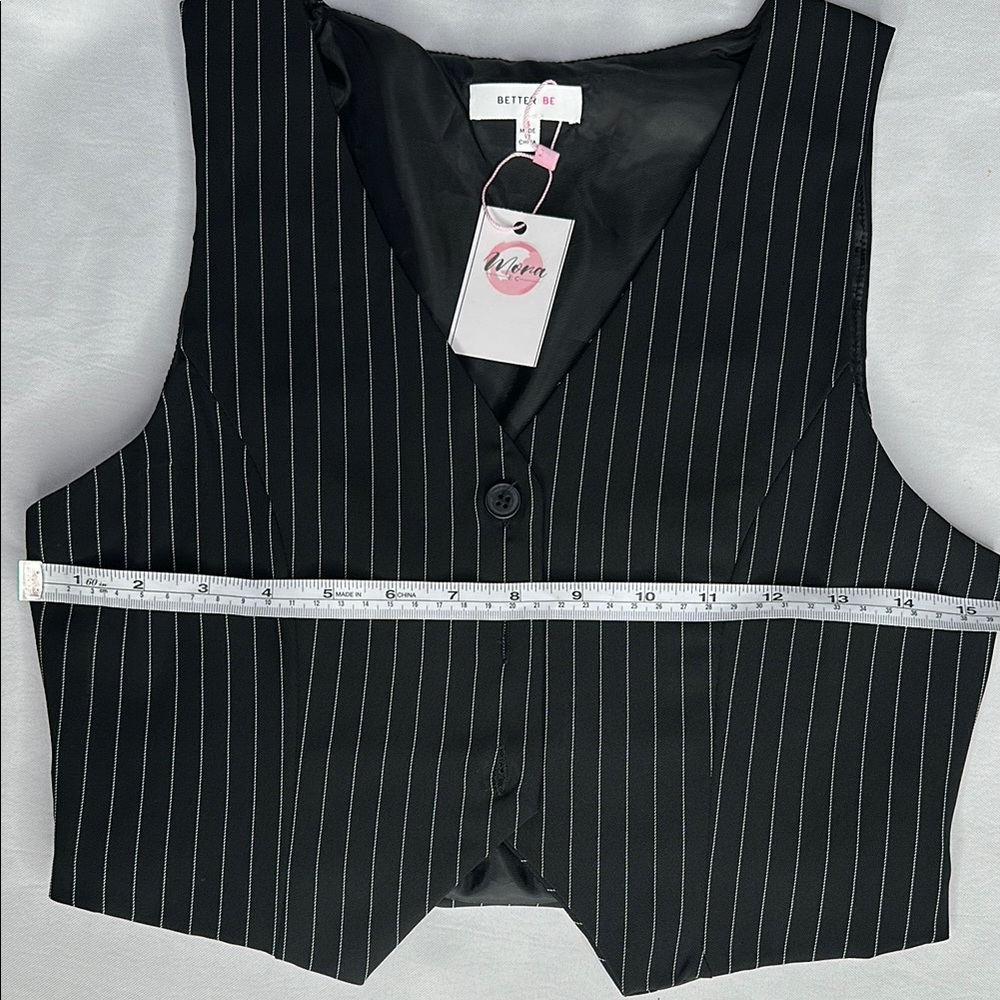 Classic Pinstripe Vest – - Picture 9 of 9